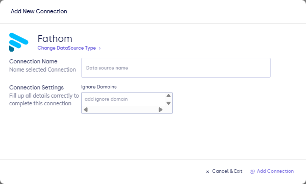 Fathom connection / OAuth step
