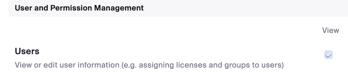 Zoom admin — Users (View) permission